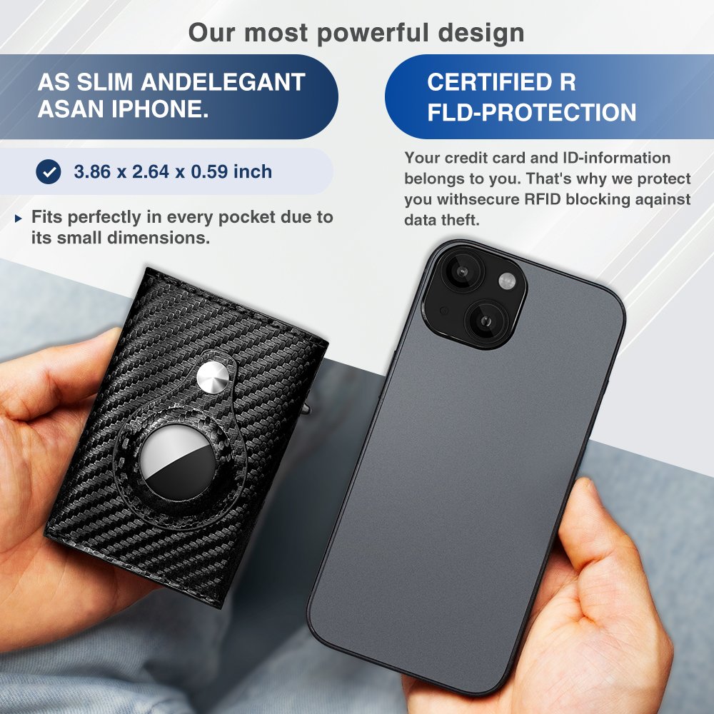 KUNGFU WALLET - For Airtag New Pop Up Wallet for Men RFID - Image 5