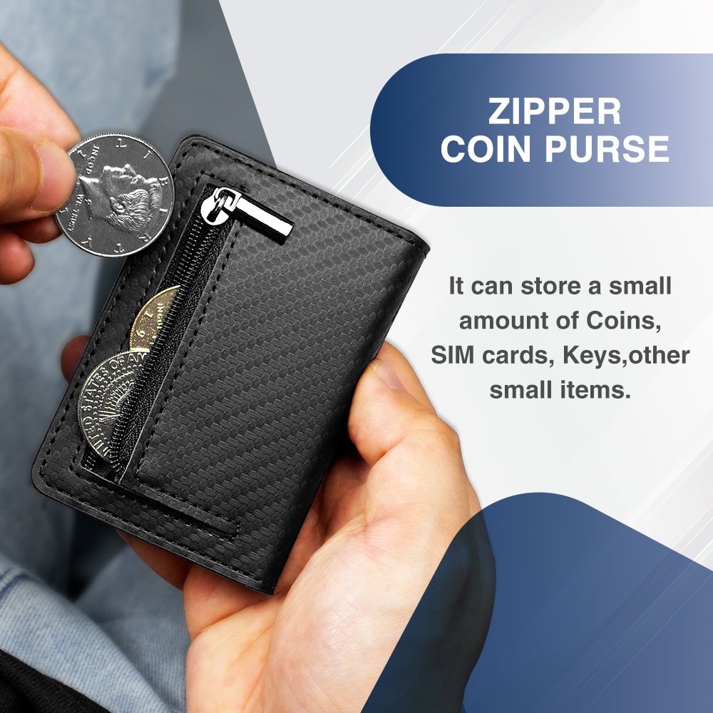 KUNGFU WALLET - For Airtag New Pop Up Wallet for Men RFID - Image 8
